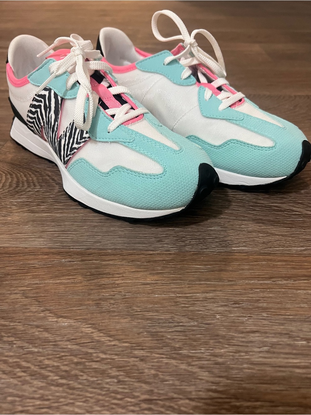 New Balance Mint, Pink & Black Zebra Accent Sneakers - Picture 8 of 8